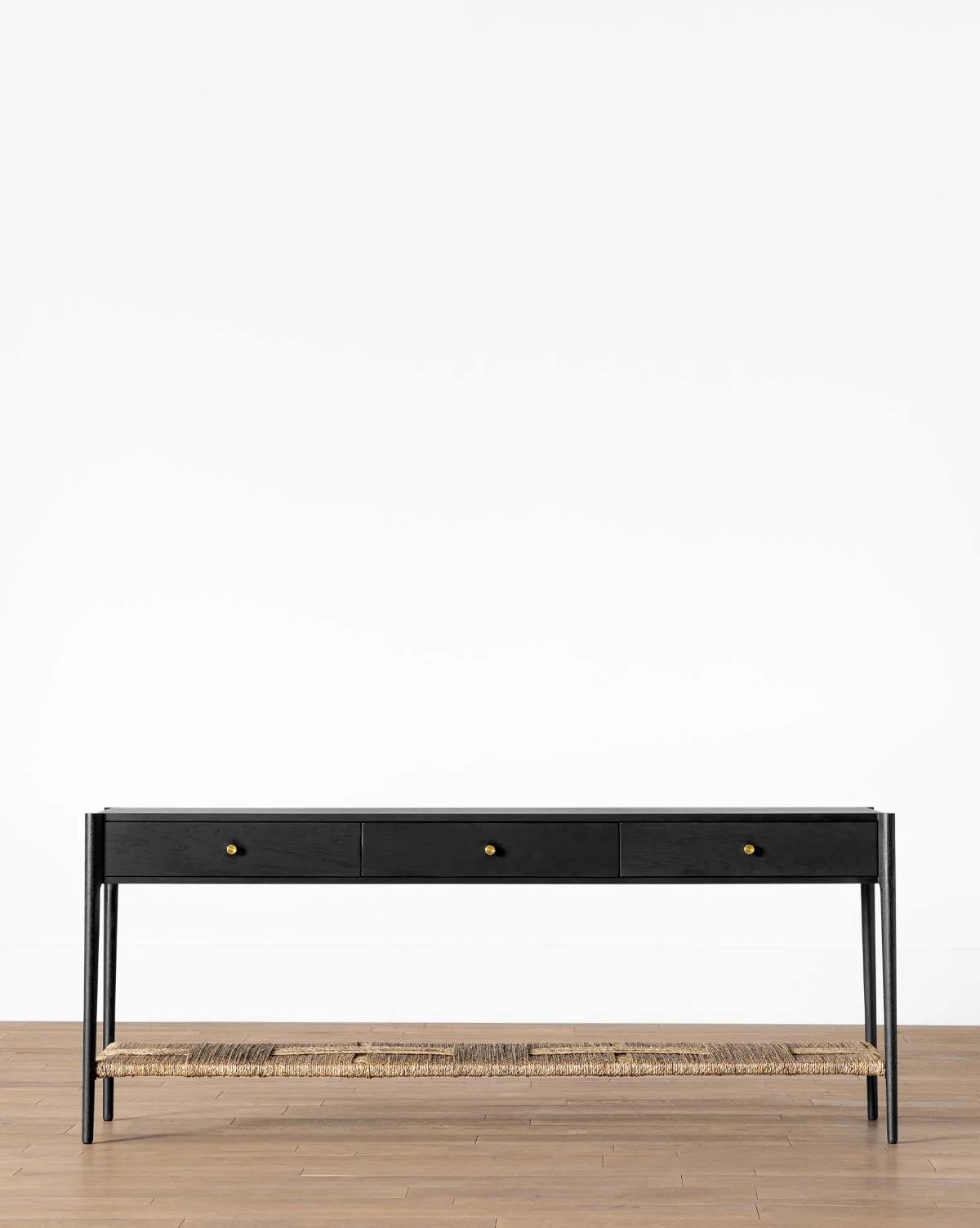 Modern Wood Console Table with Clean Lines & Versatile Design for Living Room