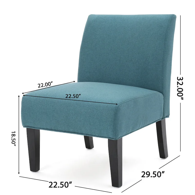 Christopher Knight Home Kassi Modern Fabric Slipper Chair - 22.50 L x 29.50 W x 32.00 H