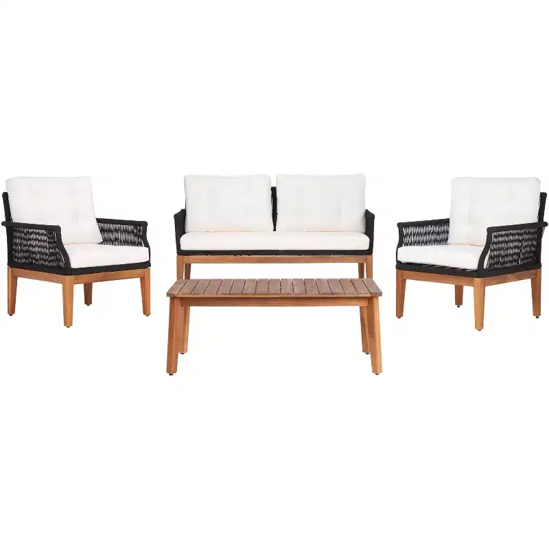 Winslo 4 Piece Living Set - Indoor/Outdoor - PAT7075 - Safavieh