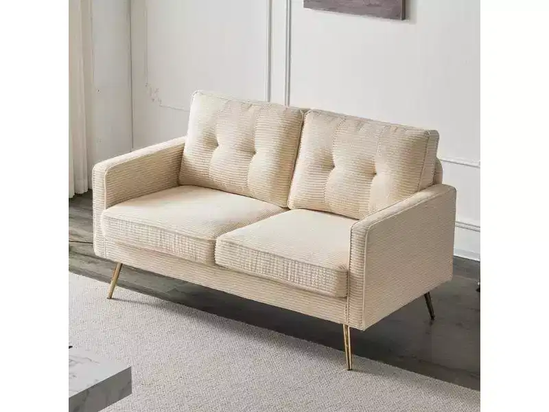 Karl Home |53.5 inch Square Arms Loveseat Sofa
