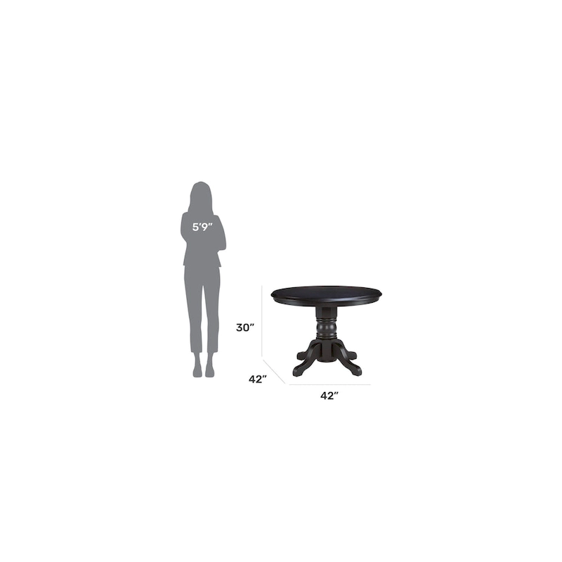 Homestyles 42 Round Pedestal Dining Table (Table Only)