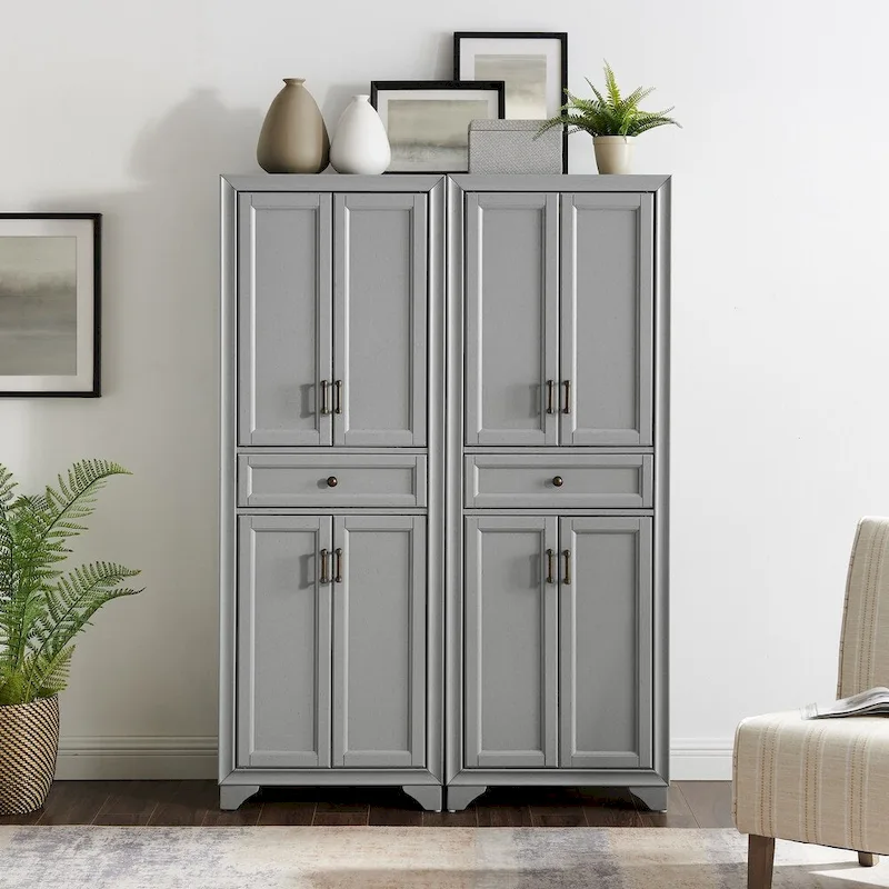 Crosley Tara 2Pc Pantry Set - 47.5W x 15D x 67.75H