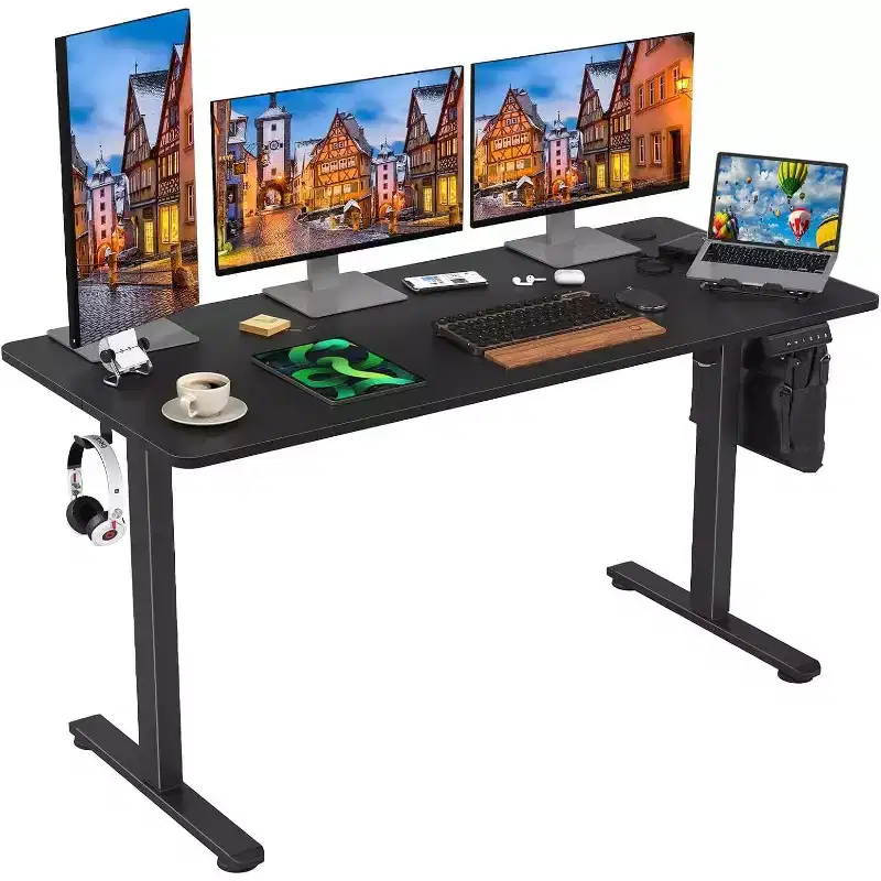 Black Electric Standing Desk, 55