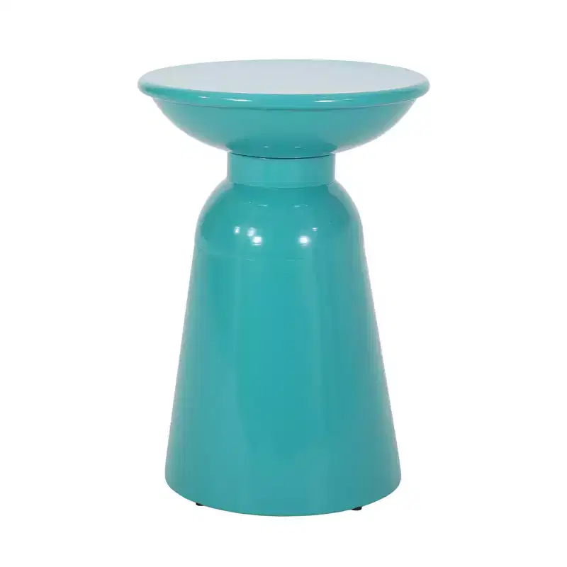 Circular Coffee Table, Side Table Set Of 2, Stable Pedestal, For Living Room, Bedroom
