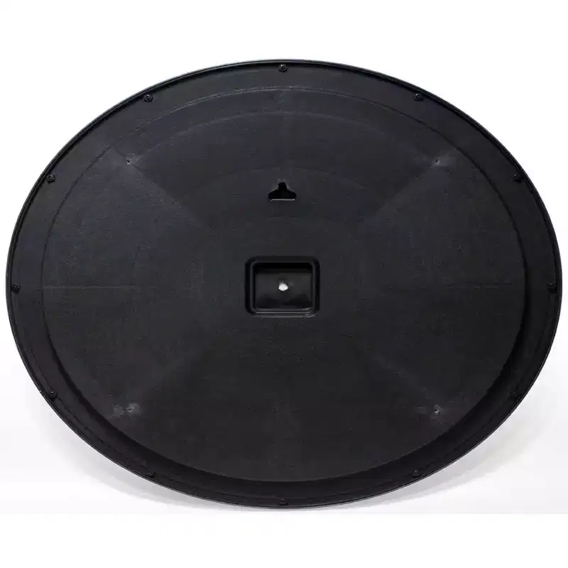 22" Nera Wall Mirror Black - Infinity Instruments: Modern Style, Plastic Frame, No Assembly, Wall Mounted