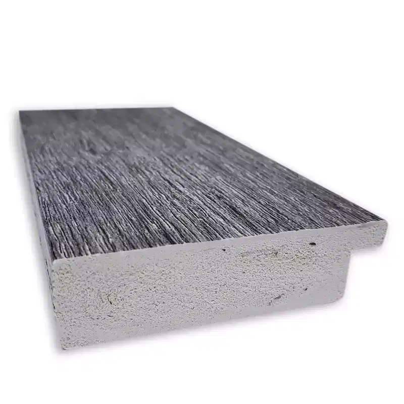 Bark Rustic Framed Bathroom Vanity Wall Mirror Gray - Amanti Art