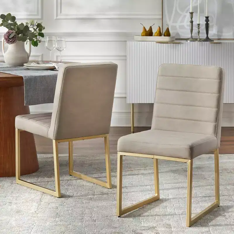 Set of 2 Chantel Upholstered Dining Chairs - Lifestorey