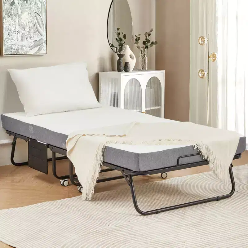 EROMMY Folding Bed, 38''W Folding Bed with Mattress Included, Daybed