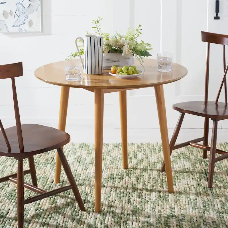 SAFAVIEH Geoff Folding Round Dining Room Table - 35 W x 35 L x 29 H - 35Wx35Dx29H