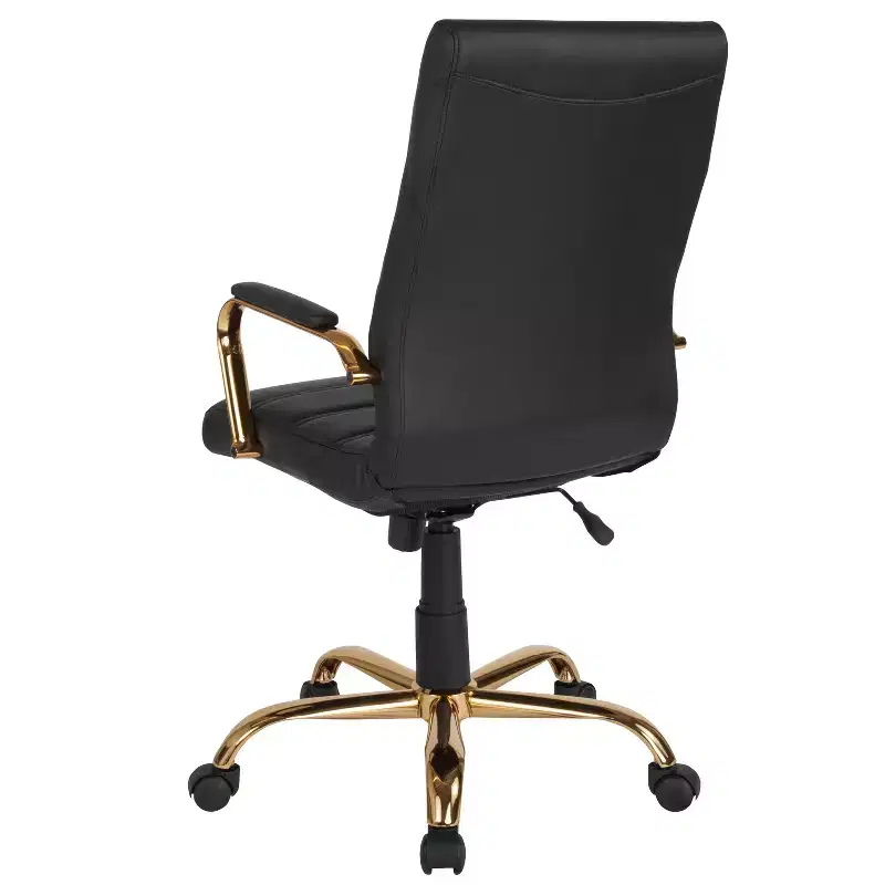 Flash Furniture High Back Executive Swivel Office Chair with Metal Frame and Arms