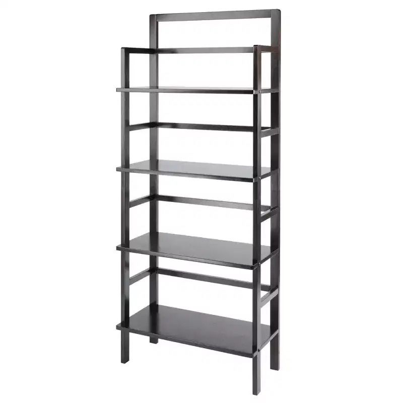 Winsome Aiden Bakers Rack Coffee: 4-Tier Storage, Wood Composite Shelves, Kitchen Organizer