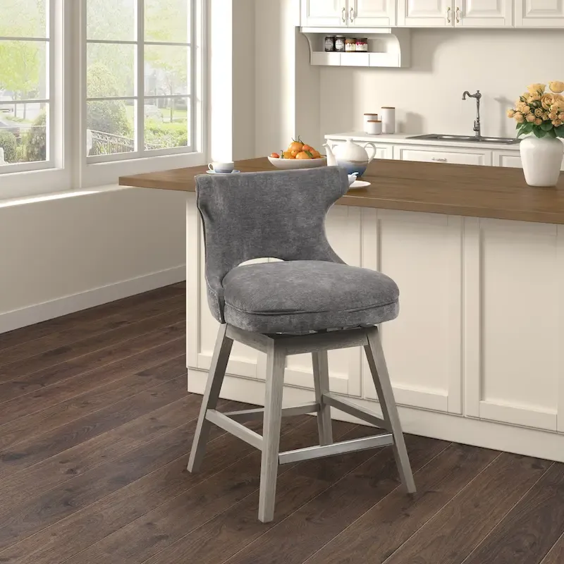 Madison Park Janet 360 degree Swivel Counter Stool