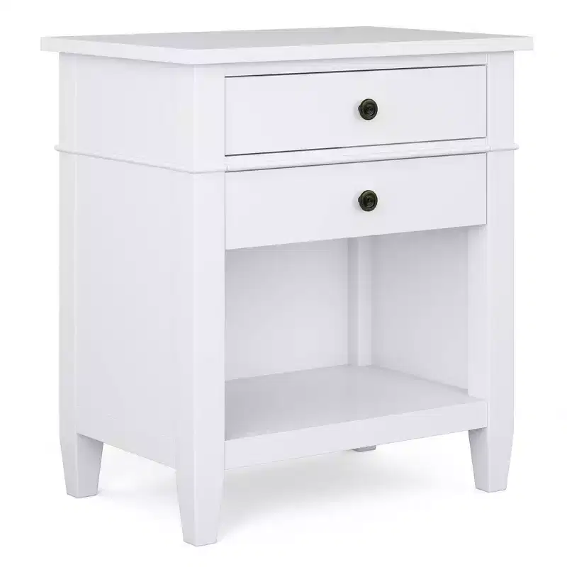 24" Sterling Solid Wood Nightstand White - WyndenHall