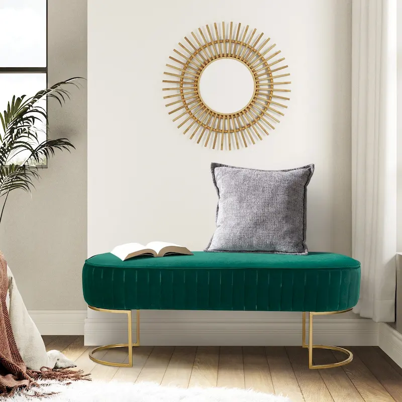 48 Wide Bench with Metal Base