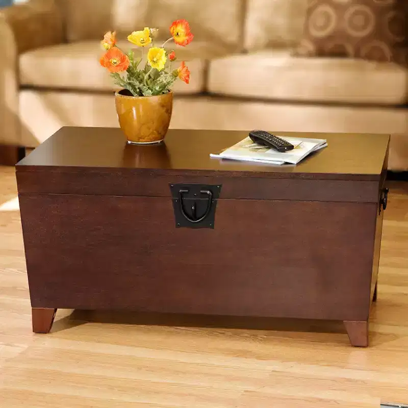Pyramid Trunk Cocktail Table - Brown