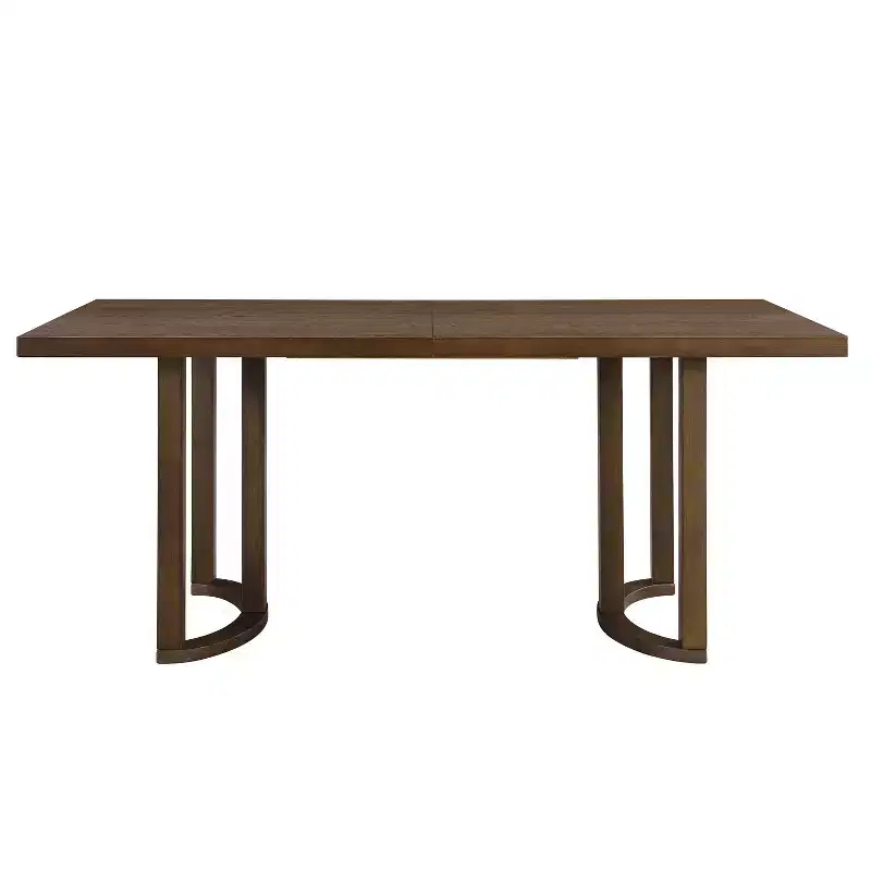 Christopher Knight Home Nicholas 69" Rubberwood Modern 6 Seater Rectangle Dining Table Walnut