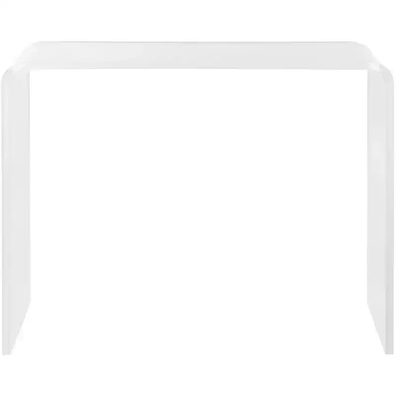 Clear Acrylic Console Table - Modern Transparent Design