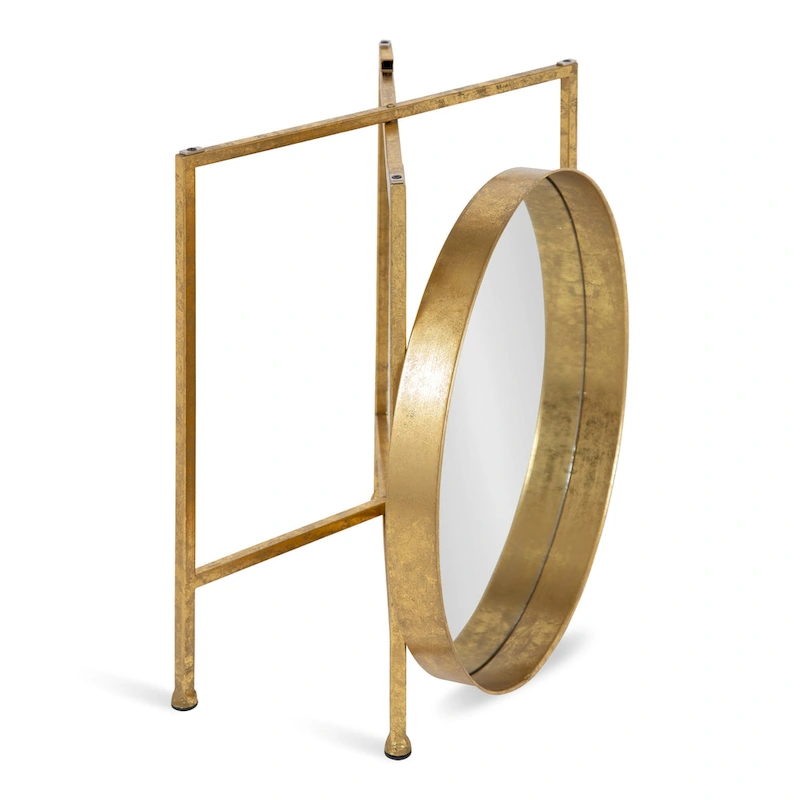 Kate and Laurel Celia Round Metal Side Table - 18.25x18.25x22