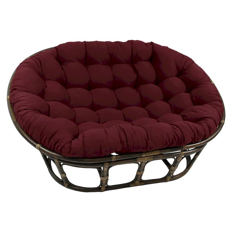 65-inch by 48-inch Solid Twill Double Papasan Cushion (Cushion Only)