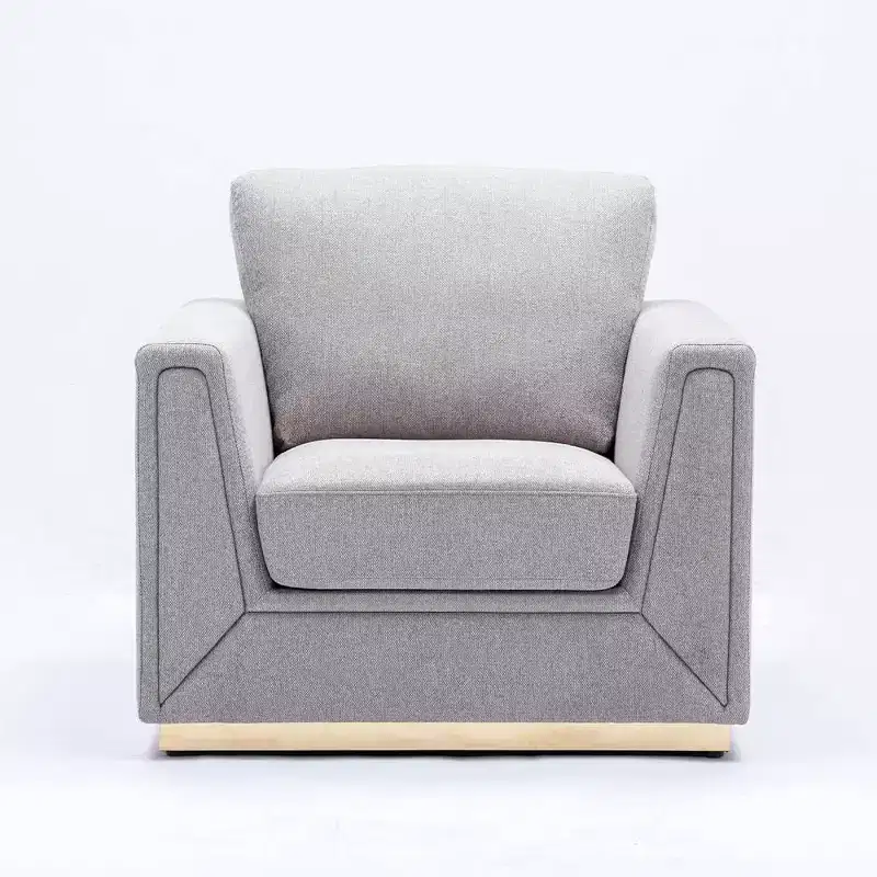 Acme Furniture Valin Accent Chair Gray Linen