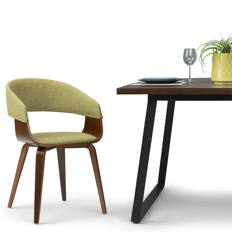 WYNDENHALL Calinda Mid Century Modern Bentwood Single Dining Chair - 20.5w x 21.7d x 30.9h