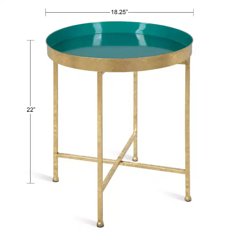Kate and Laurel Celia Round Metal Side Table