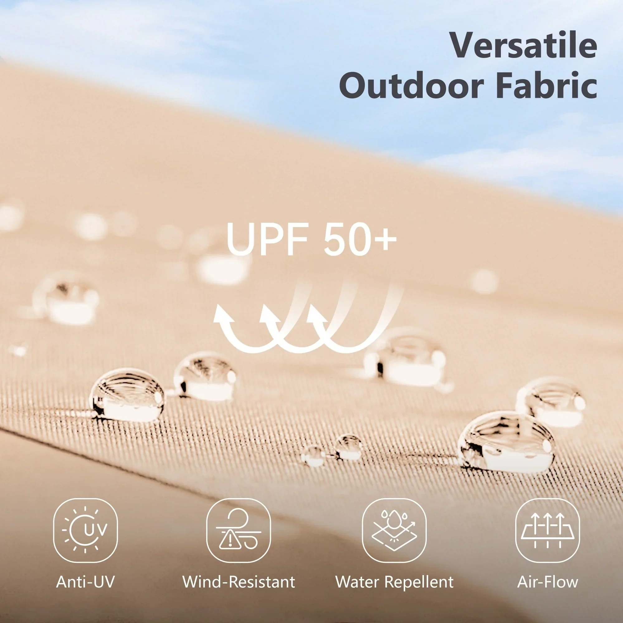 MAISON ARTS 15ft Double-Sided Patio Extra Large Twin Umbrella with Base Included