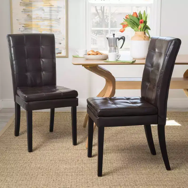MAYEERTY Badin KD Dining Chair, Detachable Design Solid Structure, Dining Room Seating