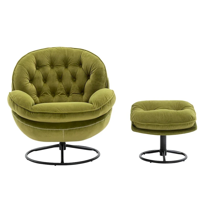 Accent chair TV Chair Living room Chair with Ottoman