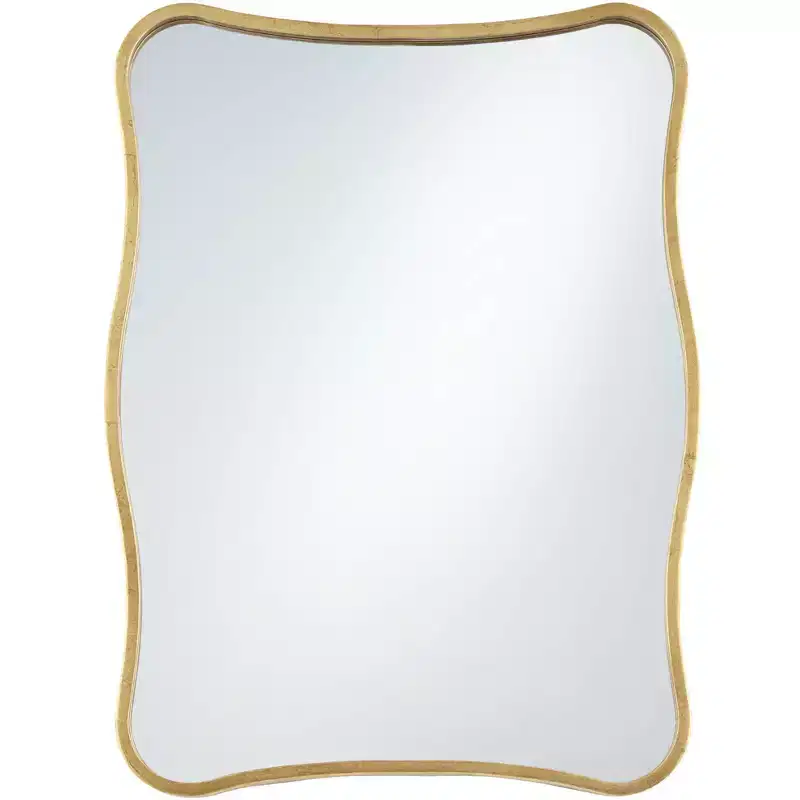 Uttermost Pavia Gold Metal 24 x 32 Curvy Wall Mirror