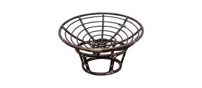 42 Rattan Papasan Chair with Micro Suede Cushion - International Caravan
