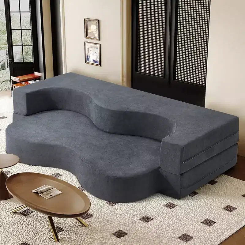 Folding Sofa Bed, Floor Sofa Couch, Convertible Sofa Bed With High Density Foam