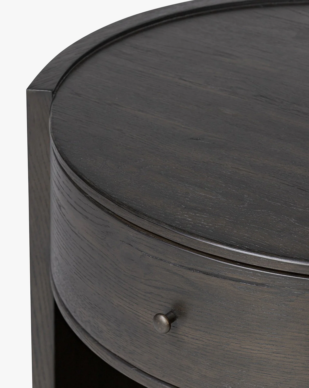 Classic Oak Nightstand with Storage Drawer for Bedroom