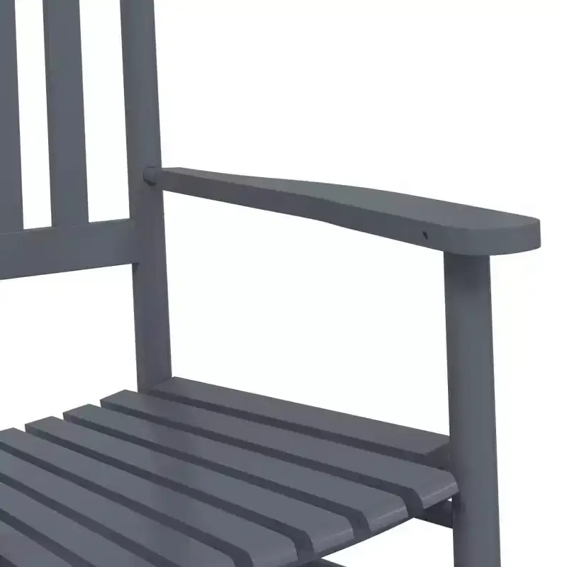 vidaXL Rocking Chair Solid poplar wood Standard Rocking Chair