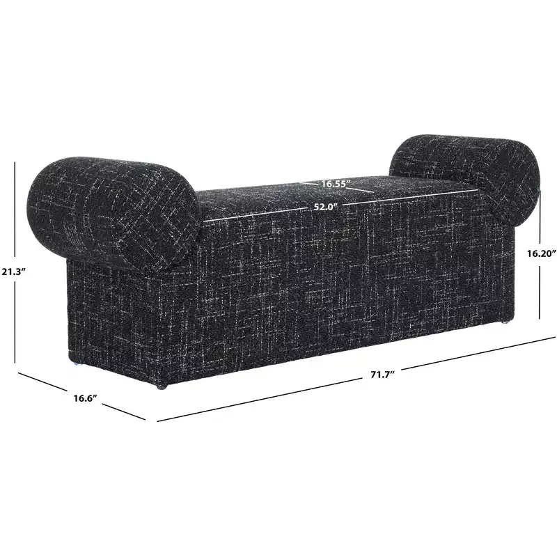 ALargeernon Bench - BCH3402 - Black - Safavieh