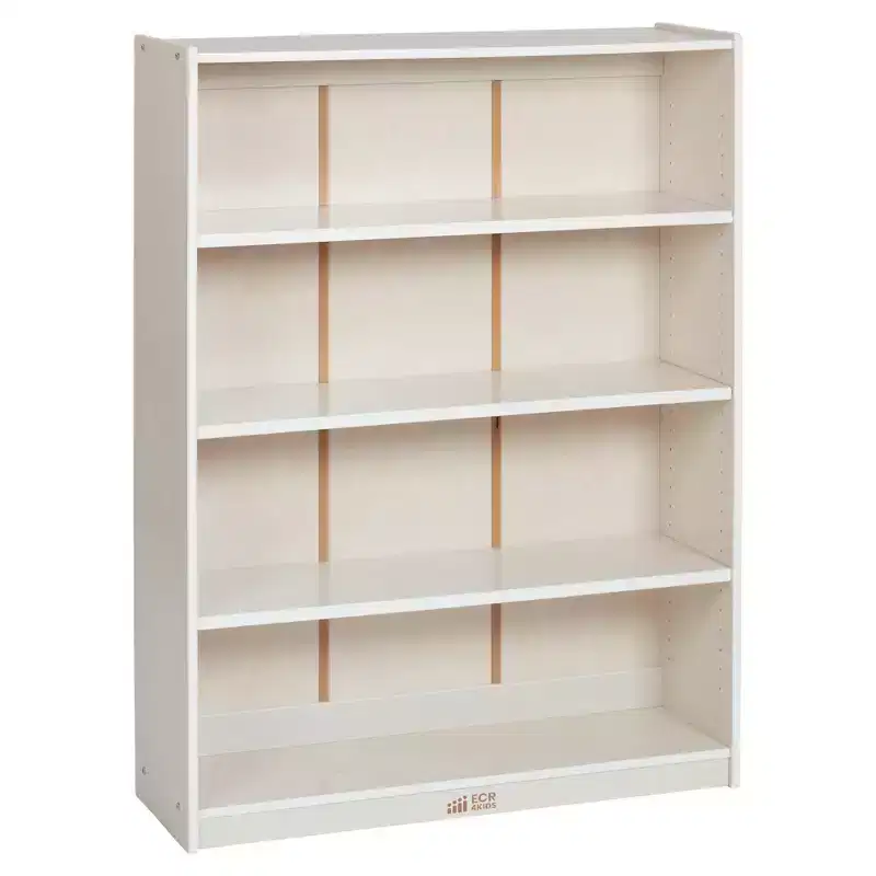 ECR4Kids Wooden Classic Bookcase with Adjustable Shelves, 48in, Classroom Bookshelf