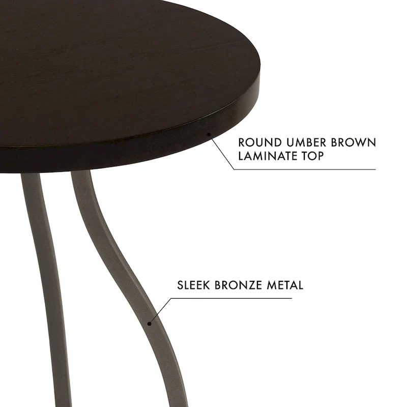 HomePop Lindsay Metal Base Accent Table