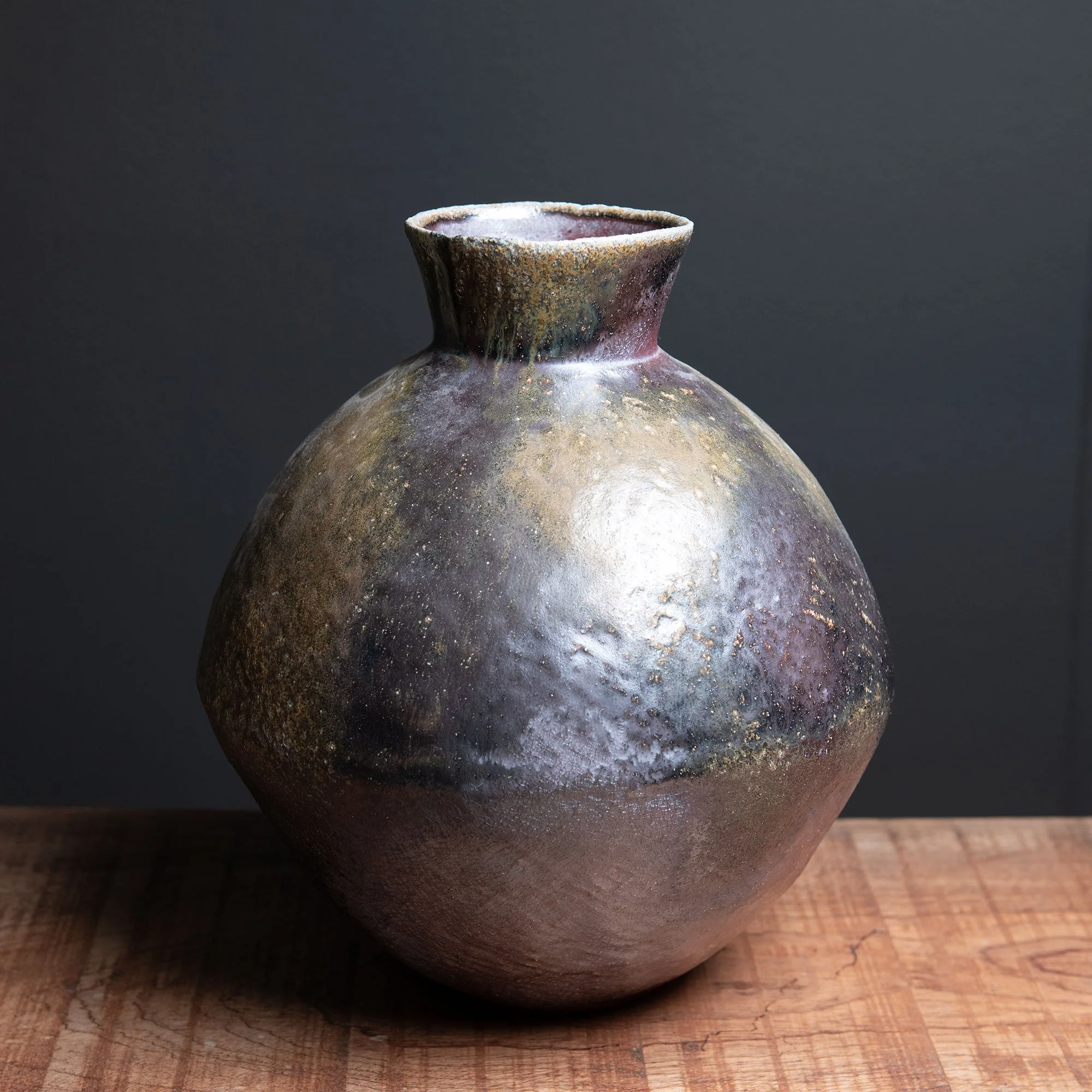 Yohen Ash Ceramic Vase