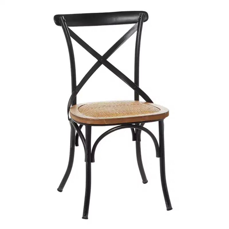 Set of 2 Farmhouse Iron Dining Chair - Olivia & May