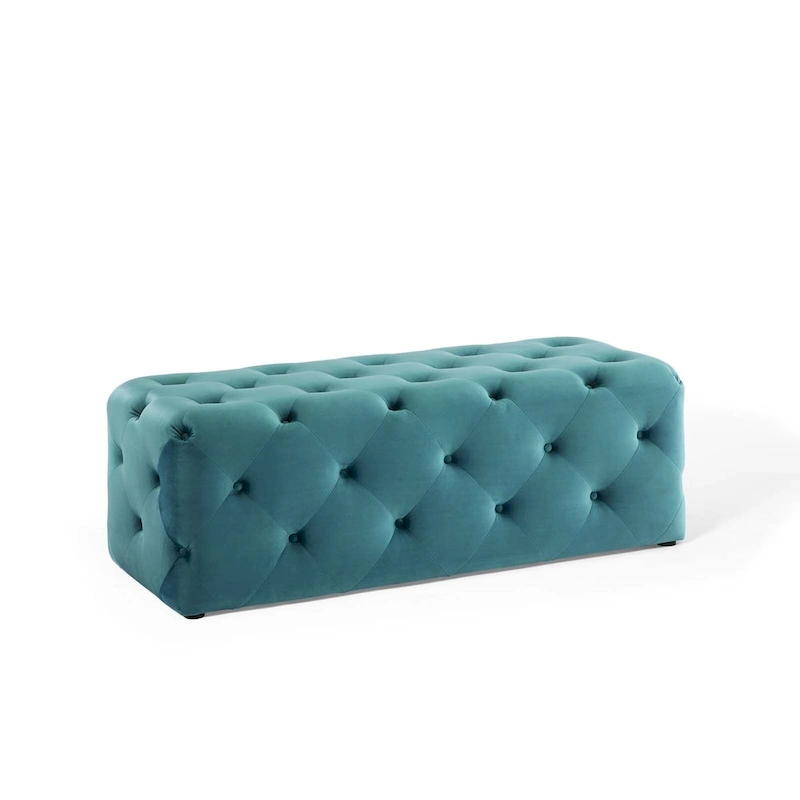 Carson Carrington Ullervad 48-inch Button Tufted Entryway Velvet Bench