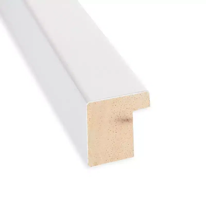 28 x 28 Non-Beveled Svelte Silver Wood Wall Mirror - Amanti Art: Modern Square, Includes Mounting Hardware