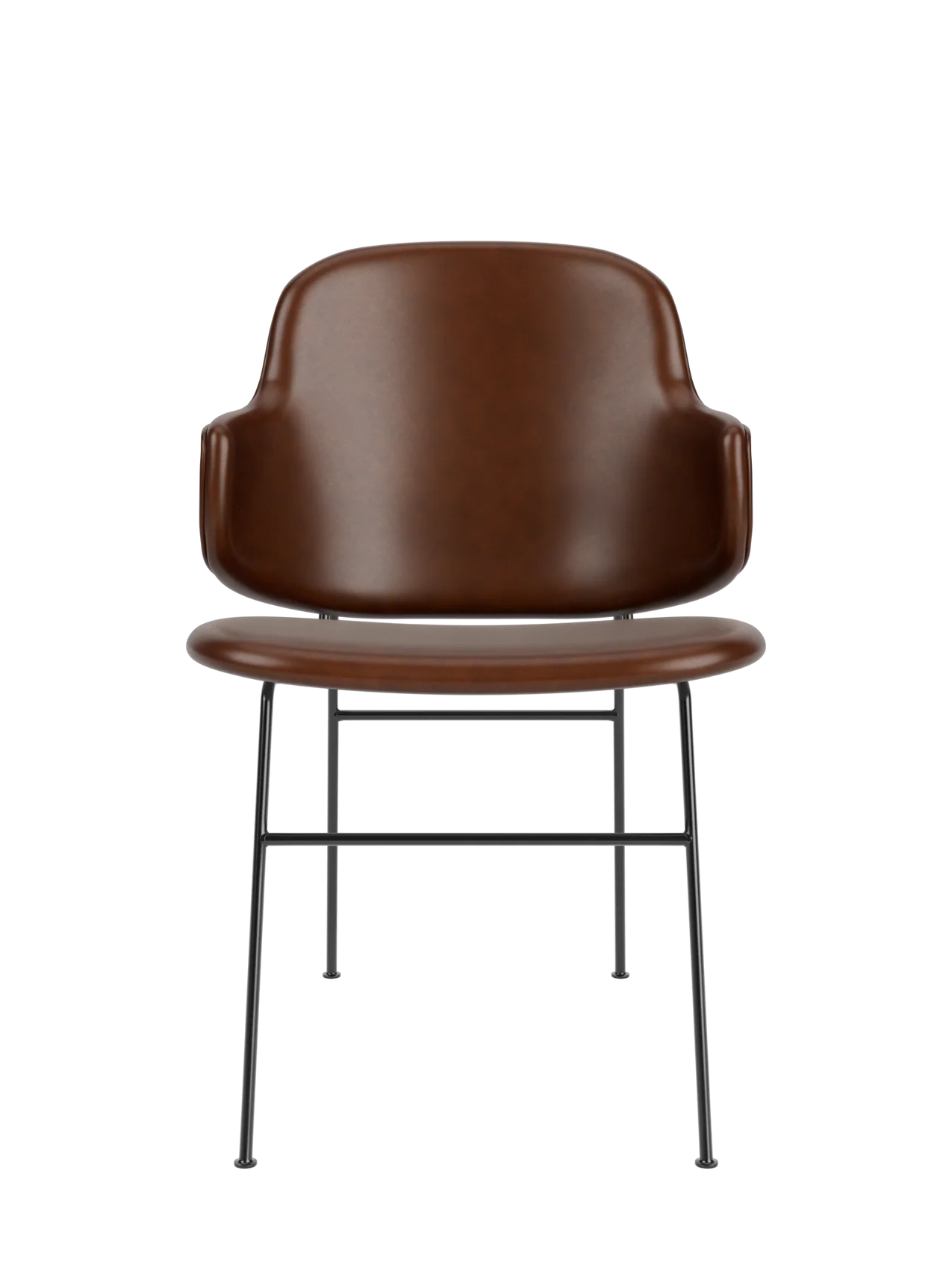Mid-Century Upholstered Dining Chair with Ergonomic Rocking Design for Dining Room