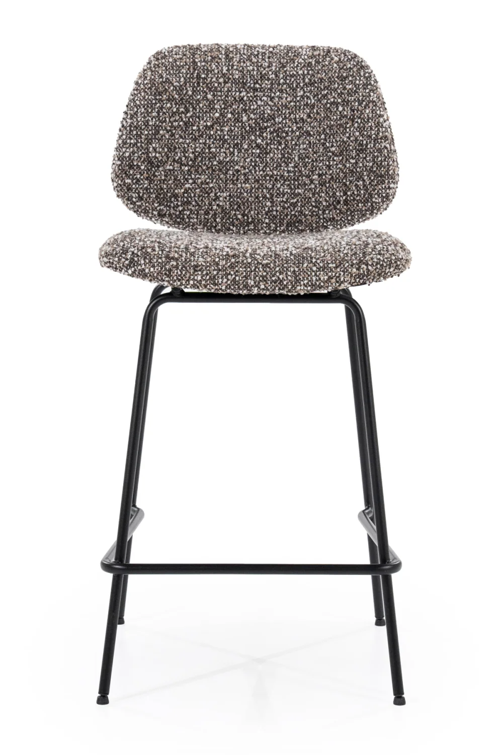 Fabric Upholstered Metal Frame Bar Chair