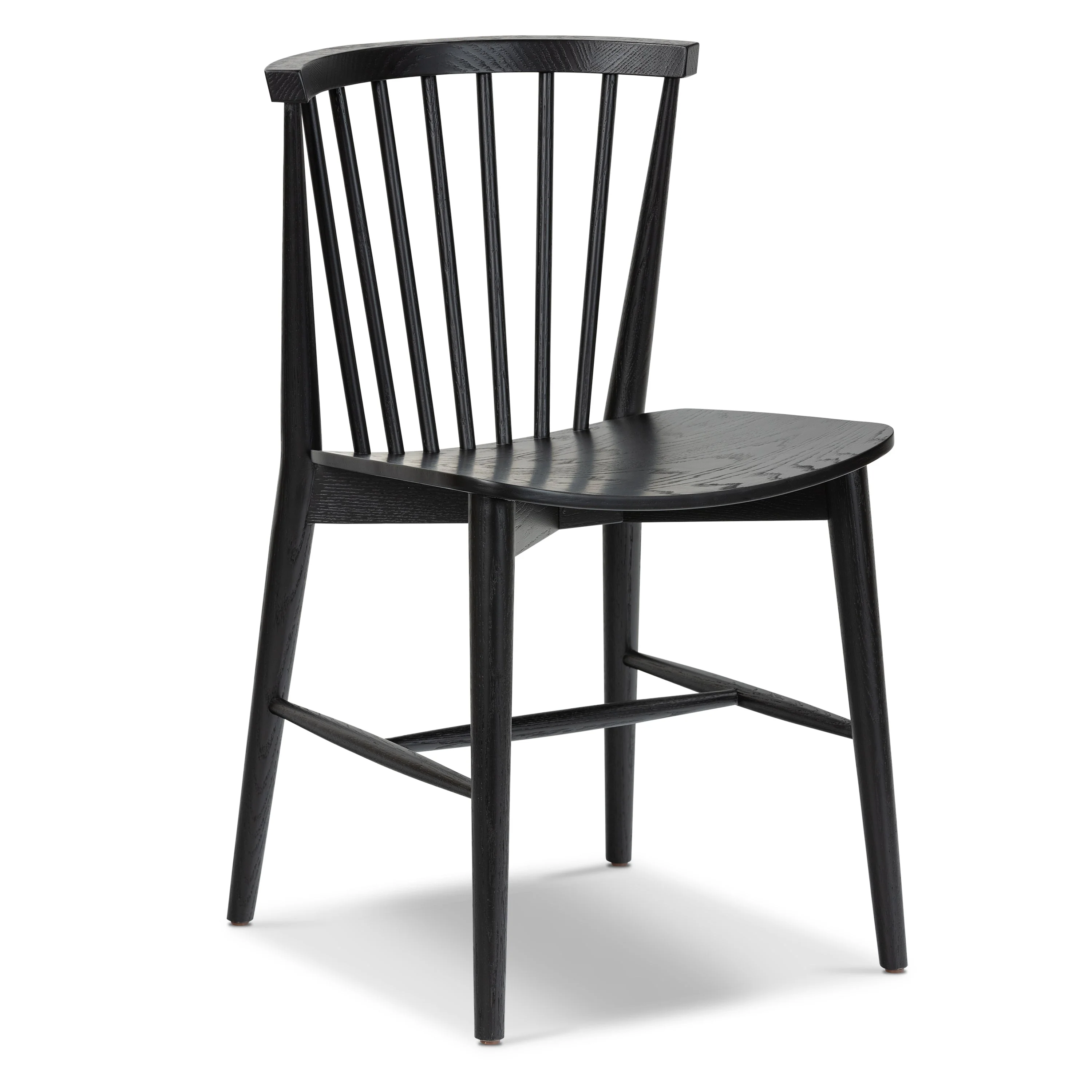 Mid-Century Modern Black Dining Chair for Dining Room