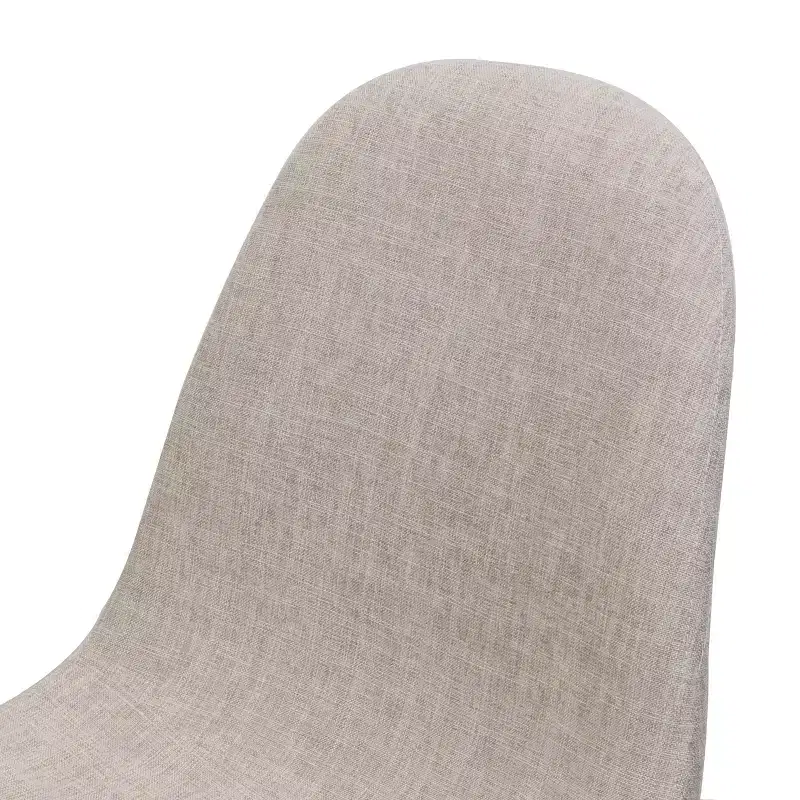 GDFStudio Amnesty Mid Century Upholstered Iron Frame Dining Chairs (Set of 2)