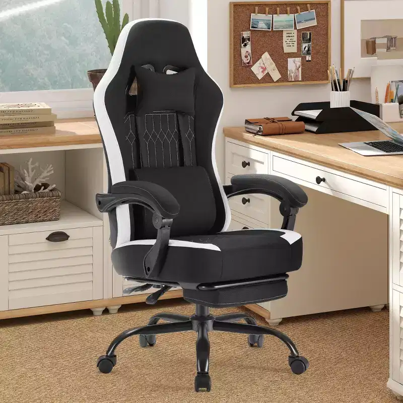 Metal Ergonomic Office Chair 48.43''H x 25.39''W x 25.2''D