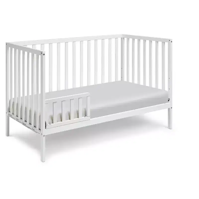 GDFStudio Little 3-in-1 Convertible Solid Wood Bedside Crib Only