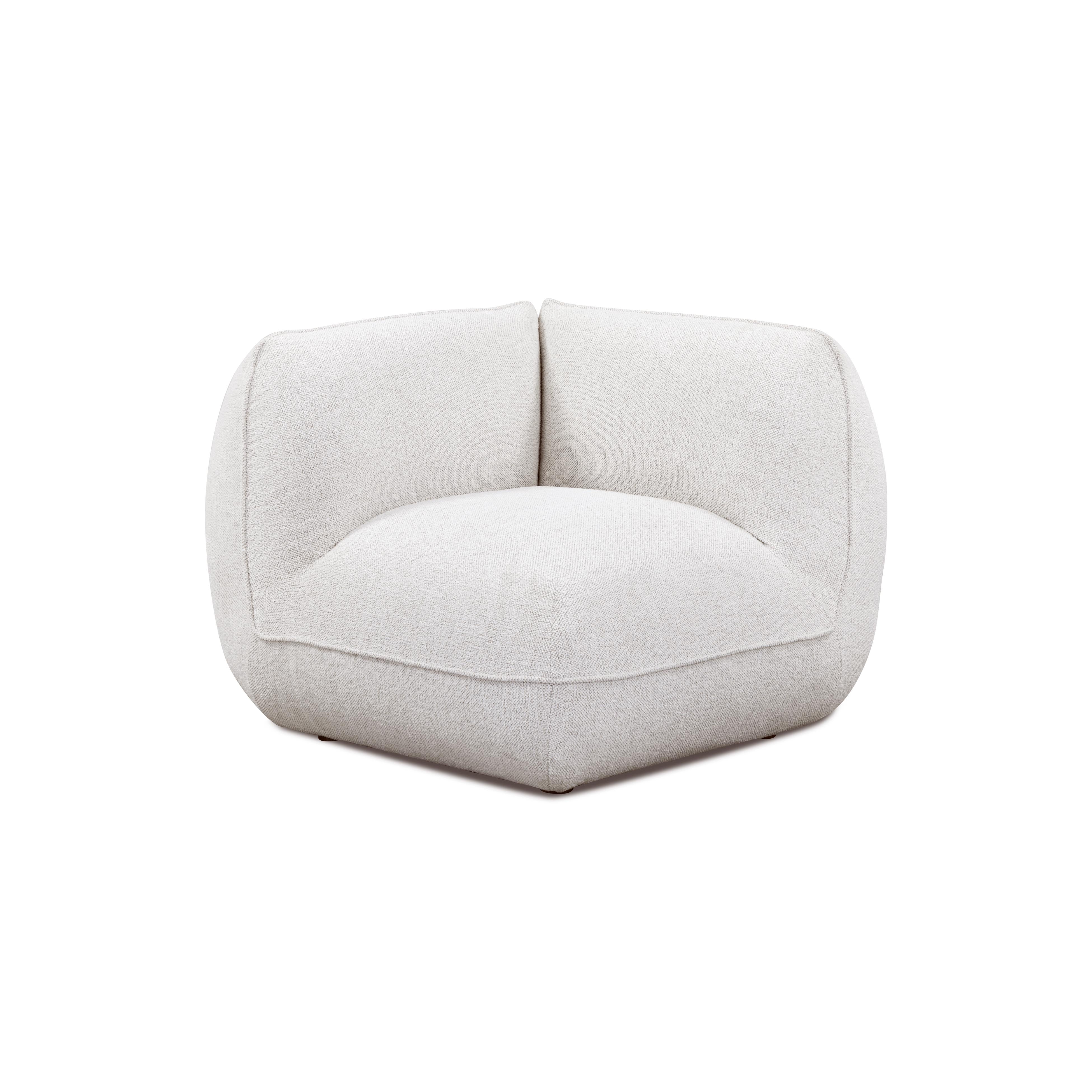 Chenille Corner Chair