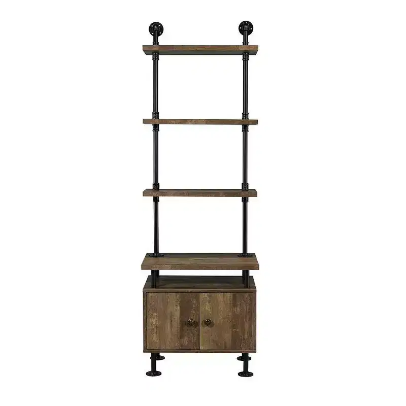 Acme Furniture Ensata II Nightstand Rustic Oak/Black Finish