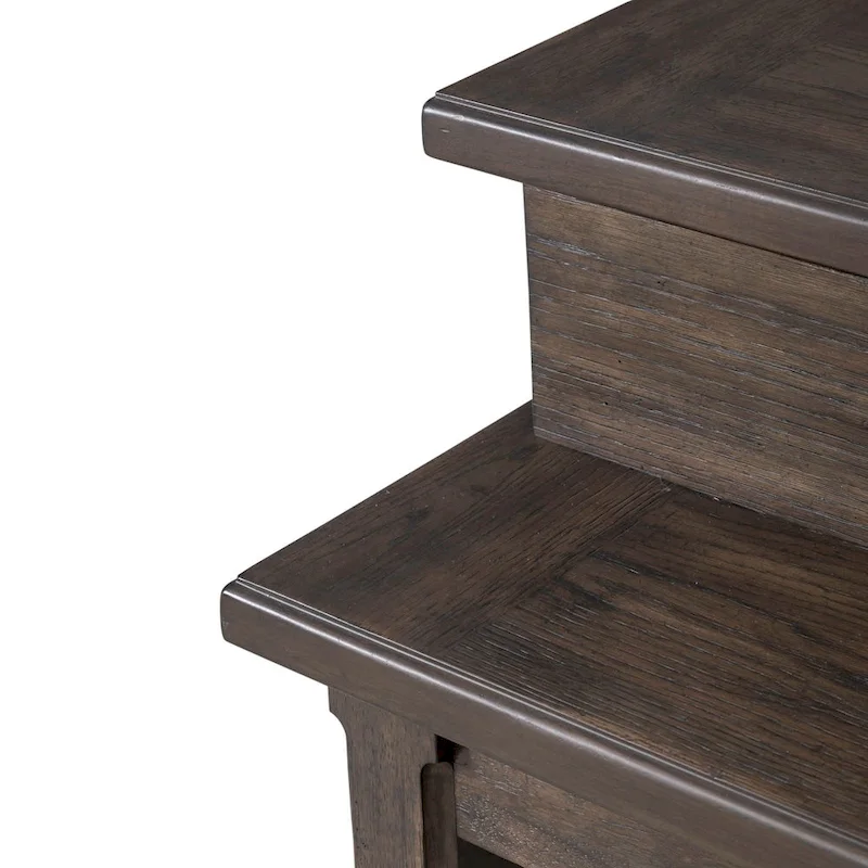 Paradise Valley Saddle Brown 4 Piece Console Table Set